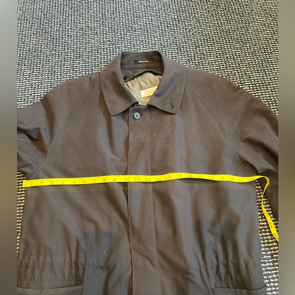 Vintage Barneys New York Mens Size M Rain/Trench Style Jacket in Off Black - Picture 11 of 15